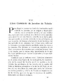 Libro Cartulario de Jurados de Toledo