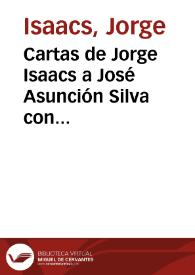 Cartas de Jorge Isaacs a José Asunción Silva con motivo de la muerte de Elvira Silva