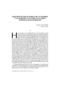Unas breves notas acerca de la persona y la Filosofía del Derecho de Jesús González Amuchastegui (1959-2008)
