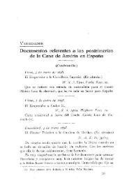Documentos referentes a las postrimerías de la Casa de Austria en España [1698] (Continuación)