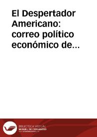 El Despertador Americano: correo político económico de Guadalajara