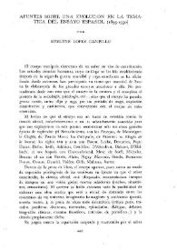 Apuntes sobre una evolución en la temática del ensayo español (1895-1930)