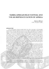 Tarifa African Film Festival and the Re-representation of Africa