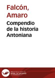 Compendio de la historia Antoniana
