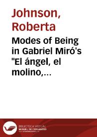 Modes of Being in Gabriel Miró's 