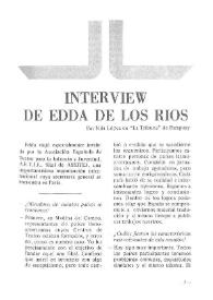 Interview de Edda de los Ríos