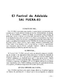 Festival de Adelaida. SAL FUERA-83