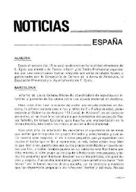 Boletín Iberoamericano de Teatro para la Infancia y la Juventud, núm. 36 (abril-junio 1985). Noticias