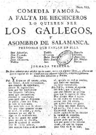 A falta de hechiceros lo quieren ser los gallegos, y Asombro de Salamanca