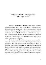 Publicaciones de ASSITEJ España