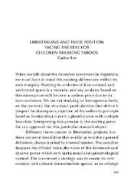 Libertarians and their position facing theatre for children. Breaking taboos