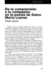 De la comprensión a la compasión en la poesía de Dulce María Loynaz