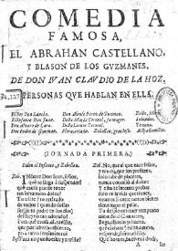 El Abraham castellano, y Blason de los Guzmanes