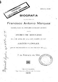 Biografía del presbítero don Francisco Antonio Márquez