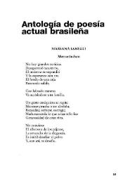 Antología de poesía actual brasileña : = Antologia da poesia brasileira atual