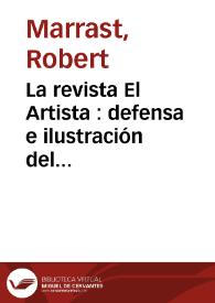 La revista El Artista : defensa e ilustración del 