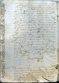 Donación de bienes a Felipe Godínez. Moguer, 1613, agosto, 27