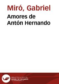 Amores de Antón Hernando