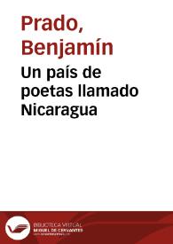 Un país de poetas llamado Nicaragua