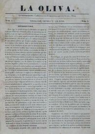 La Oliva. Núm. 1, enero 1º de 1836