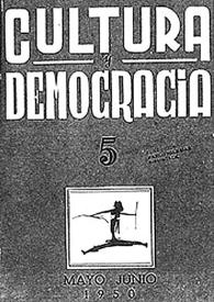 Cultura y democracia : revista mensual. Núm. 5, mayo-junio