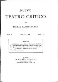 Nuevo Teatro Crítico. Año I, núm. 5, mayo de 1891