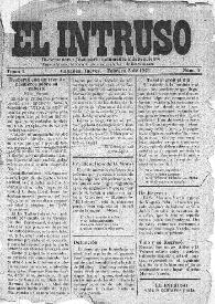 El intruso. Bi-Semanario Joco-serio netamente independiente. Tomo I, núm. 4, jueves 3 de febrero de 1921