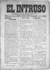 El intruso. Bi-Semanario Joco-serio netamente independiente. Tomo I, núm. 8, jueves 17 de febrero de 1921