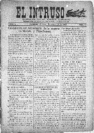 El intruso. Bi-Semanario Joco-serio netamente independiente. Tomo I, núm. 10, jueves 24 de febrero de 1921