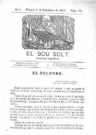 El Bou Solt : semanari impolític. Añ I, núm. 18 (Disapte 8 de Setembre de 1877) [sic]