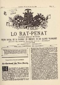 Lo Rat-Penat : Periódich Lliterari Quincenal. Any I, núm. 4 (30 de giner de 1885)