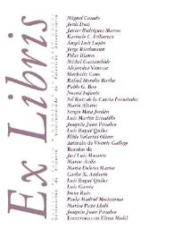 Ex Libris : Revista de Poesía. Núm. 6, noviembre 2005