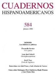Cuadernos Hispanoamericanos. Núm. 584, febrero 1999
