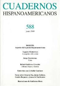 Cuadernos Hispanoamericanos. Núm. 588, junio 1999