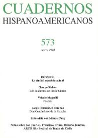 Cuadernos Hispanoamericanos. Núm. 573, marzo 1998