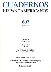 Cuadernos Hispanoamericanos. Núm. 607, enero 2001