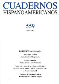 Cuadernos Hispanoamericanos. Núm. 559, enero 1997