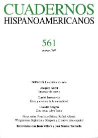 Cuadernos Hispanoamericanos. Núm. 561, marzo 1997
