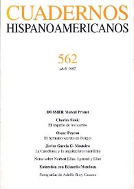 Cuadernos Hispanoamericanos. Núm. 562, abril 1997