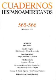 Cuadernos Hispanoamericanos. Núm. 565-566, julio-agosto 1997