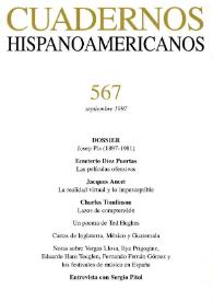 Cuadernos Hispanoamericanos. Núm. 567, septiembre 1997