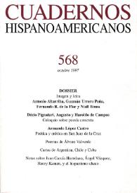 Cuadernos Hispanoamericanos. Núm. 568, octubre 1997