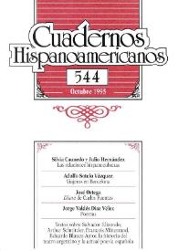 Cuadernos Hispanoamericanos. Núm. 544, octubre 1995