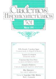 Cuadernos Hispanoamericanos. Núm. 501, marzo 1992