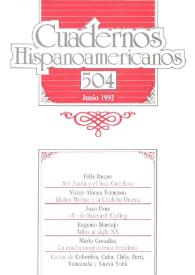 Cuadernos Hispanoamericanos. Núm. 504, junio 1992
