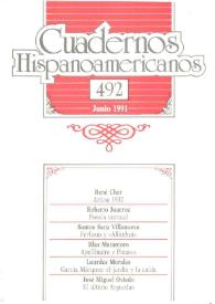 Cuadernos Hispanoamericanos. Núm. 492, junio 1991