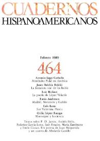 Cuadernos Hispanoamericanos. Núm. 464, febrero 1989