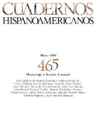 Cuadernos Hispanoamericanos. Núm. 465, marzo 1989