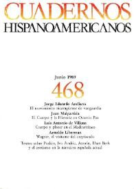 Cuadernos Hispanoamericanos. Núm. 468, junio 1989