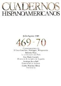Cuadernos Hispanoamericanos. Núm. 469-470, julio-agosto 1989